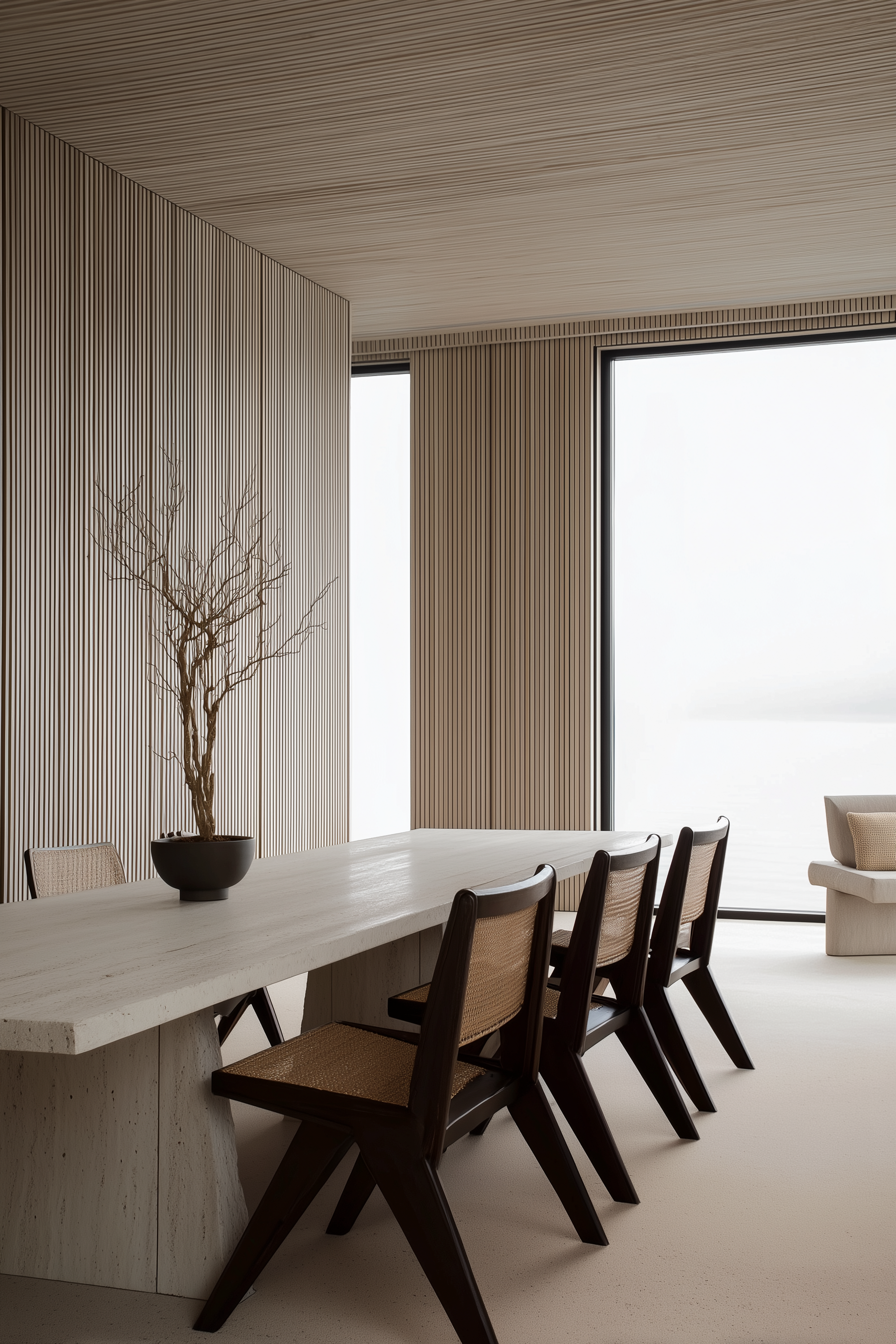 Luxury property staging in Newcastle showcasing a high-end master suite for real estate marketing.