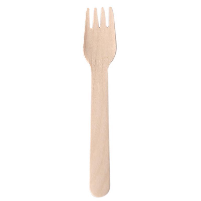 Wooden Cutlery Set Disposable Bamboo Wood Bulk Buy Forks Spoons Knives Party-6