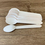 Wooden Cutlery Set Disposable Bamboo Wood Bulk Buy Forks Spoons Knives Party-3