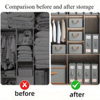 4pc Non-Woven Storage Organizer Set for Wardrobe & Travel-2