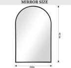 Black Arch Wall Mirror Modern Bathroom, Living Room-3