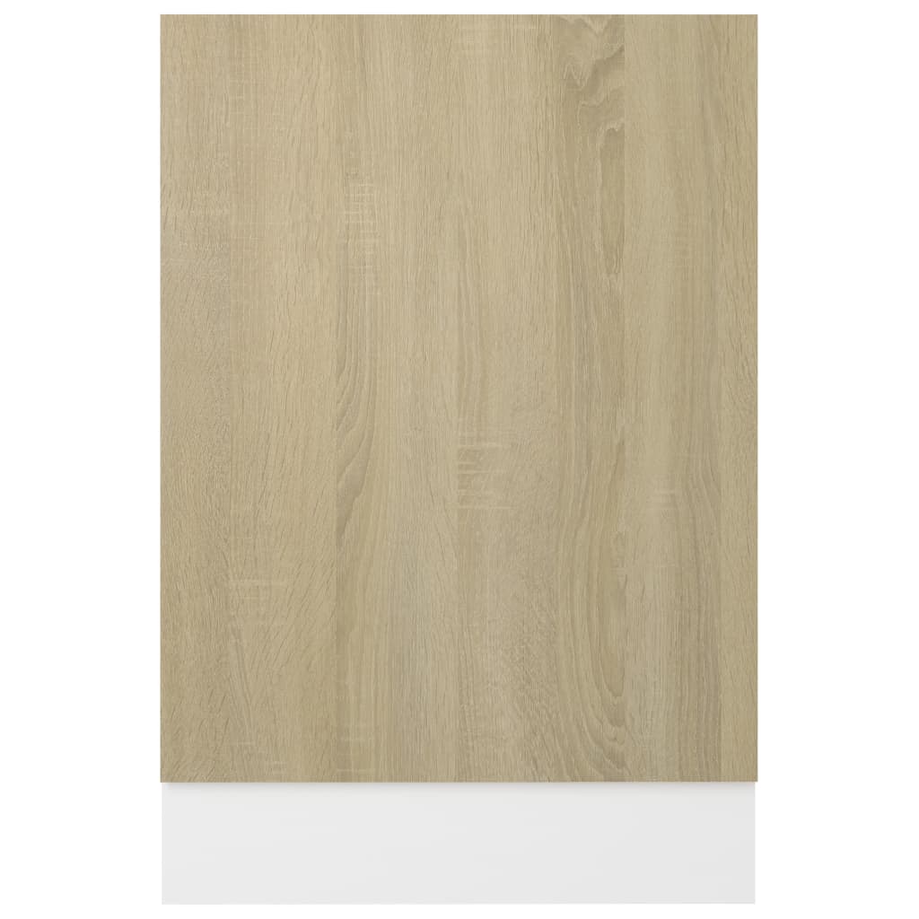 NNEVL Dishwasher Panel Sonoma Oak 45x3x67 cm Chipboard-3