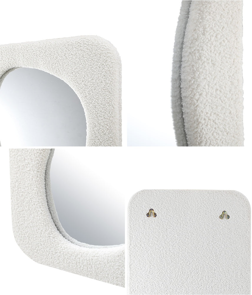 The Bouclé Curve Mirror