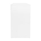 NNEDSZ TV Cabinet Entertainment Unit Stand RGB LED Gloss Furniture 160cm White-3