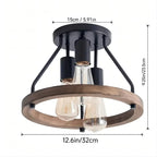 3-Light Semi Flush Mount Ceiling Light Fixture-4