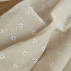 Floral Tablecloth with Lace Edge Cotton Linen Cover for Dining Table Square Rectangle-4